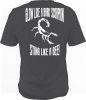 Glow in the Dark - Glow like a bark scorpion sting like a bee black tee