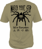 watch your step tarantula were everywhere t shirt sand