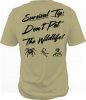 Survival Tip Do Not Pet the Wild Life T shirt in sand
