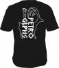 Glow in the dark - I Love Petroglyphs black t shirt back print